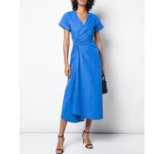 Alc Edie linen blue dress